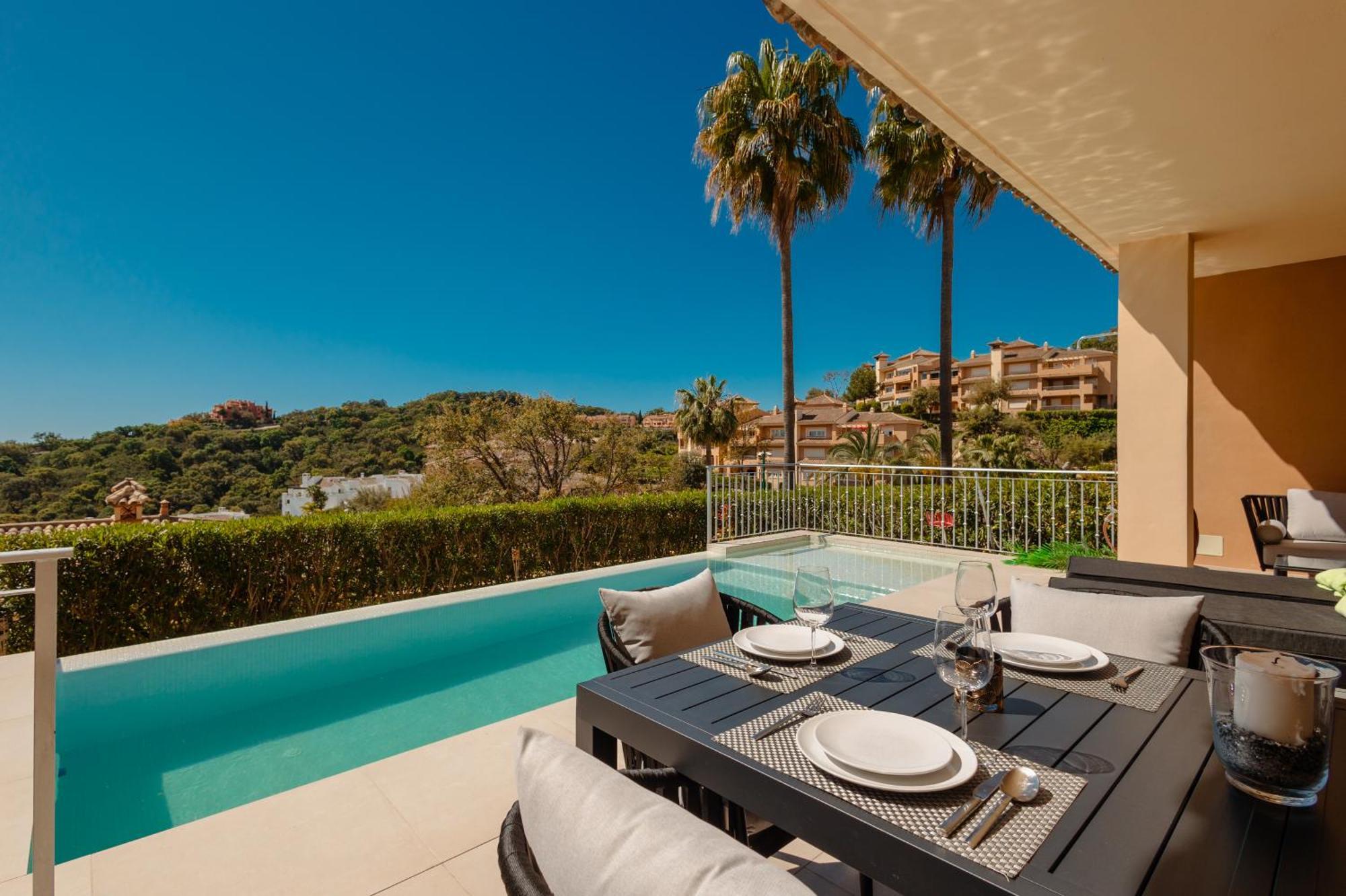 Ferienwohnung Private Heatable Infinity Pool With Sea Views In La Mairena, Marbella Sitio de Calahonda Exterior foto